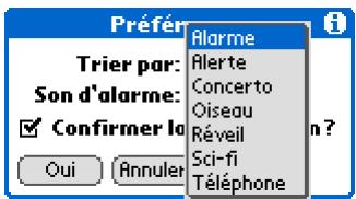 PALM ZIRE 31 - Navigation dans les listes de sélection - 1