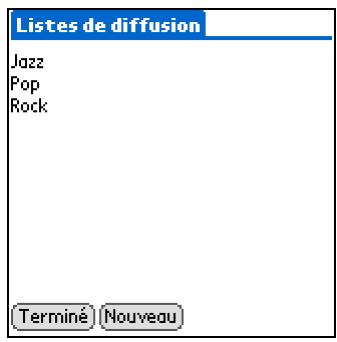 PALM ZIRE 31 - Modification d'une liste de diffusion - 3