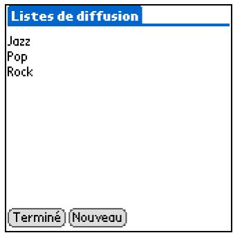 PALM ZIRE 31 - Suppression d'une liste de diffusion - 3