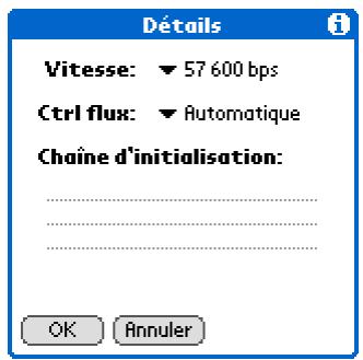 PALM ZIRE 31 - Saisissez les paramètres de base : - 1