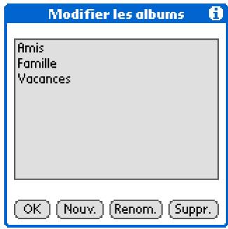 PALM ZIRE 31 - Organisation des photos en albums - 4