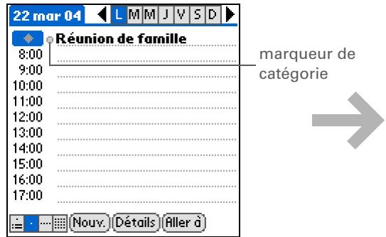 PALM ZIRE 31 - Attribution d'un code couleur à un événement - 1