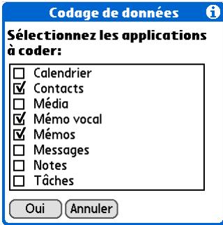 PALM ZIRE 72 - Options de sécurité - 3