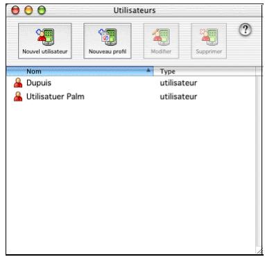 PALM ZIRE 72 - Création d'un profil utilisateur - 6