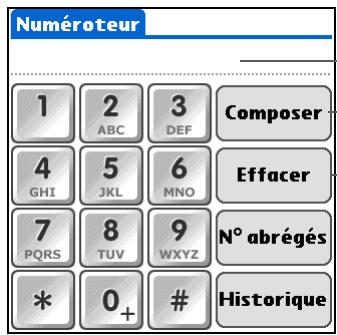 PALM ZIRE 72 - Saisie d'un numéro - 3
