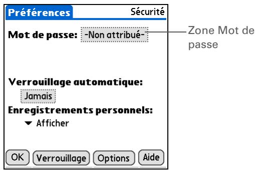 PALM ZIRE 72 - Création d'un mot de passe - 1