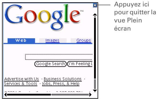 PALM ZIRE 72 - Modification de l'affichage d'une page - 1