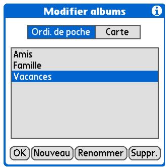PALM ZIRE 72 - Classement des photos ou vidéos dans des albums - 4