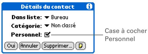PALM ZIRE 72 - Marquage d'enregistrements comme personnes - 1