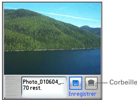 PALM ZIRE 72 - Enregistrez ou supprimez la photo : - 2