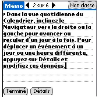 PALM ZIRE 72 - Affichage et modification d'un même - 3