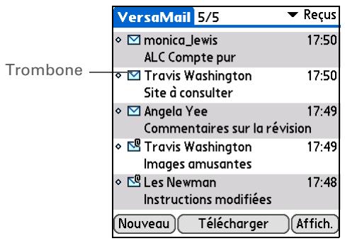 PALM ZIRE 72 - Utilisation d'une pièce jointe téléchargée - 2