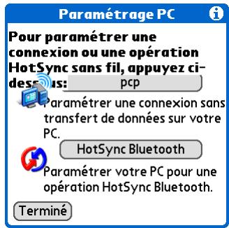 PALM ZIRE 72 - Configuration d'une connexion à votre ordinateur de bureau - 3
