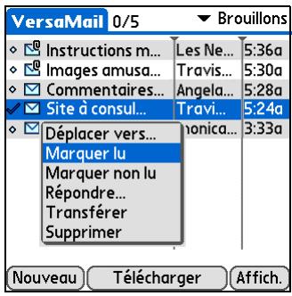 PALM ZIRE 72 - Marquage des messages comme lus ou non lus - 1