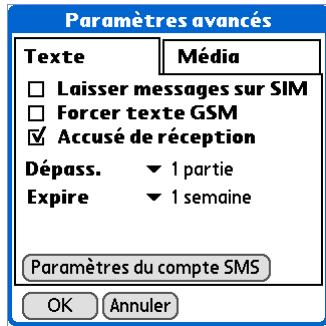 PALM ZIRE 72 - Configuration de la méthode de réception des messages/texte - 1