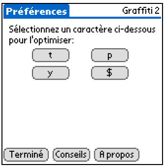 PALM ZIRE 72 - Personnalisation des tracés graffiti 2 - 1