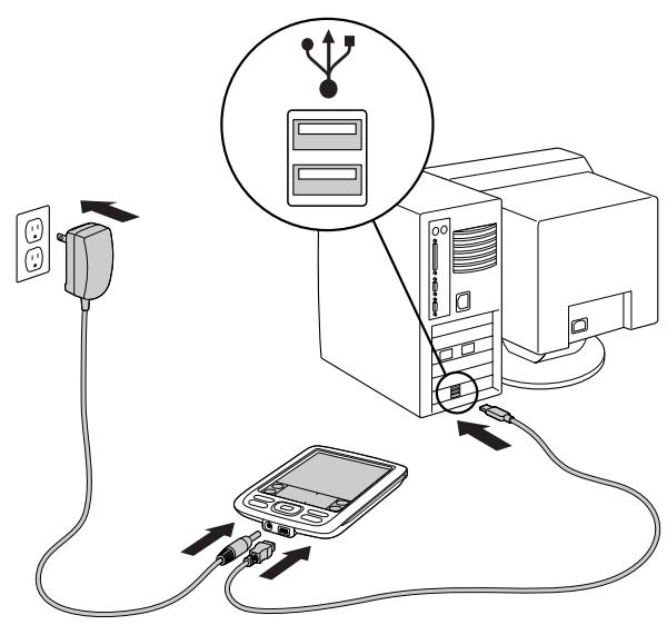 PALM ZIRE 72 - Étape 4 : connexion de votre ordinateur de poche à votre ordinateur de bureau - 2