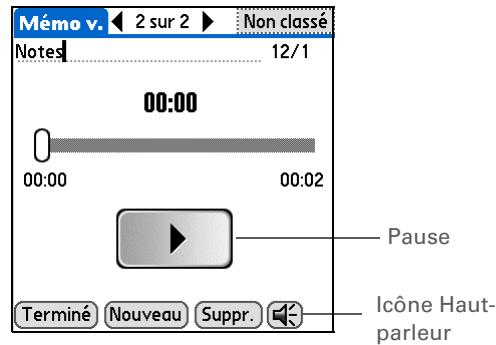 PALM ZIRE 72 - Écoute d'un mémo vocal - 4