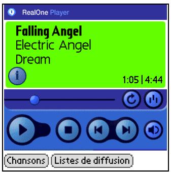 PALM ZIRE 72 - Affichage des informations d'une chanson - 1