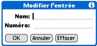 PALM ZIRE 72 - Ajout d'un numéro abrégé - 3