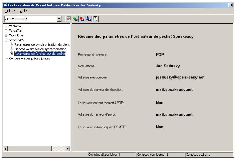 PALM ZIRE 72 - Écrans d'informations sur les comptes - 2