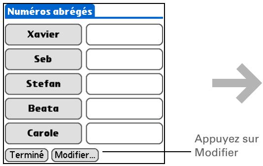 PALM ZIRE 72 - Modification d'un numéro abrégé - 1