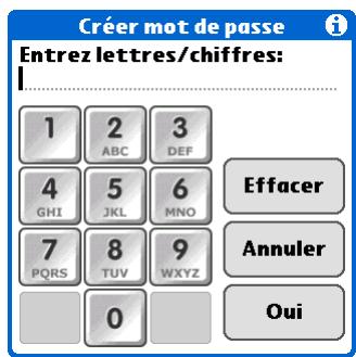 PALM ZIRE 72 - Création d'un mot de passe - 2
