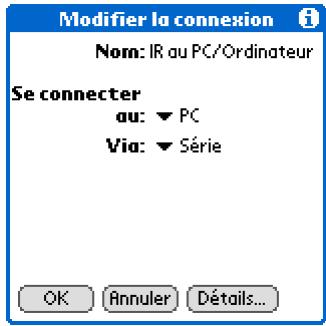 PALM ZIRE 72 - Modification des paramètres de connexion prédéfinis - 2