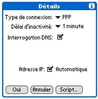 PALM ZIRE 72 - Ouvrez l'option réseau de l'écran préférences : - 2