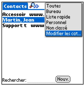 PALM ZIRE 72 - Ajout d'une catégorie - 2