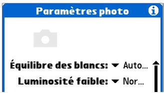 PALM ZIRE 72 - Réglage des paramètres de l'appareil photo - 5