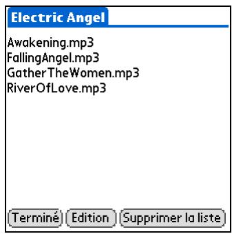 PALM ZIRE 72 - Suppression d'une liste de diffusion - 3