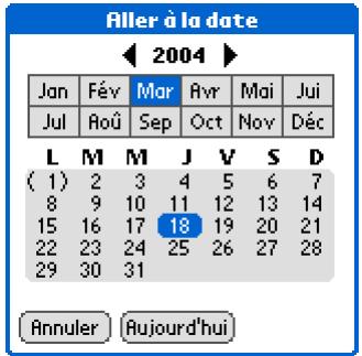 PALM ZIRE 72 - Planification d'un événement sans heures de début - 2