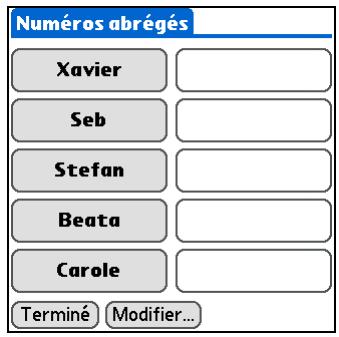 PALM ZIRE 72 - Composition d'un numéro via la fonction de numéro abrégé - 3
