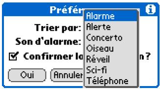 PALM ZIRE 72 - Navigation dans les listes de sélection - 1