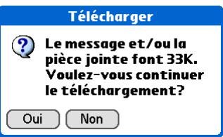 PALM ZIRE 72 - Téléchargement de pièces jointes volumineuses - 1