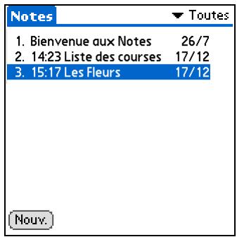 PALM ZIRE 72 - Définition d'une alarme - 2