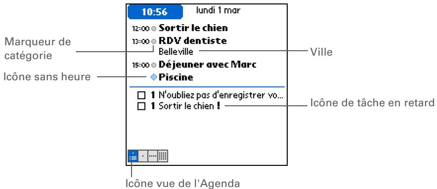PALM ZIRE 72 - Affichage groupe de vos rendez-vous et de vos tâches - 2