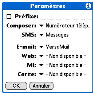 PALM ZIRE 72 - Personnalisation des paramètres de connexion rapide - 1