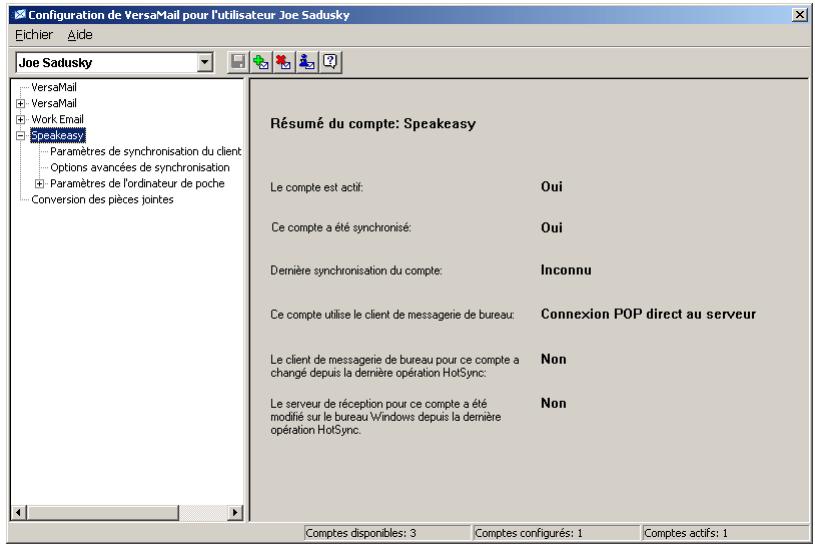 PALM ZIRE 72 - Écrans d'informations sur les comptes - 1