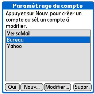 PALM ZIRE 72 - Suppression d'un compte de messagerie - 2