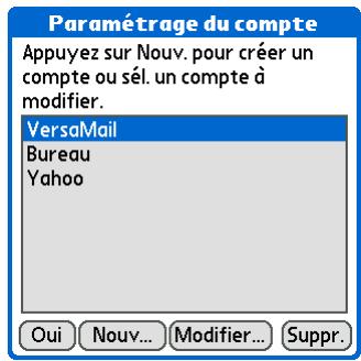 PALM ZIRE 72 - Modification d'un compte de messagerie - 2