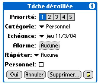 PALM ZIRE 72 - Définition d'une alarme - 2