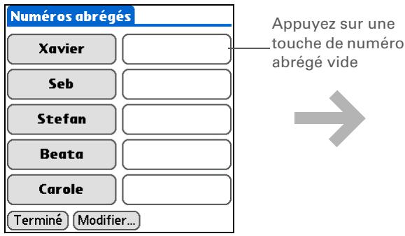 PALM ZIRE 72 - Ajout d'un numéro abrégé - 2