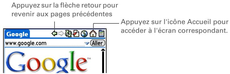 PALM ZIRE 72 - Retour à votre page d'accueil ou à une page que vous avez récemment consultée - 1