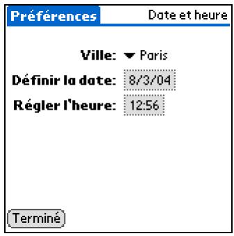 PALM ZIRE 72 - Réinitialisation de la date et de l'heure - 1