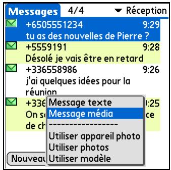 PALM ZIRE 72 - Création et envoi d'un message multimédia - 1