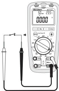 VOLTCRAFT MULTI-DMM MT-52 - f) Durchgangsprüfung - 2
