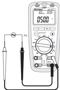 VOLTCRAFT MULTI-DMM MT-52 - Mesure des fréquences - 1
