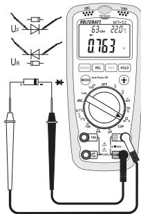 VOLTCRAFT MULTI-DMM MT-52 - e) Diodetest - 2